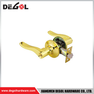 Top quality zinc alloy tubular entrance lever handle double swinging door lock